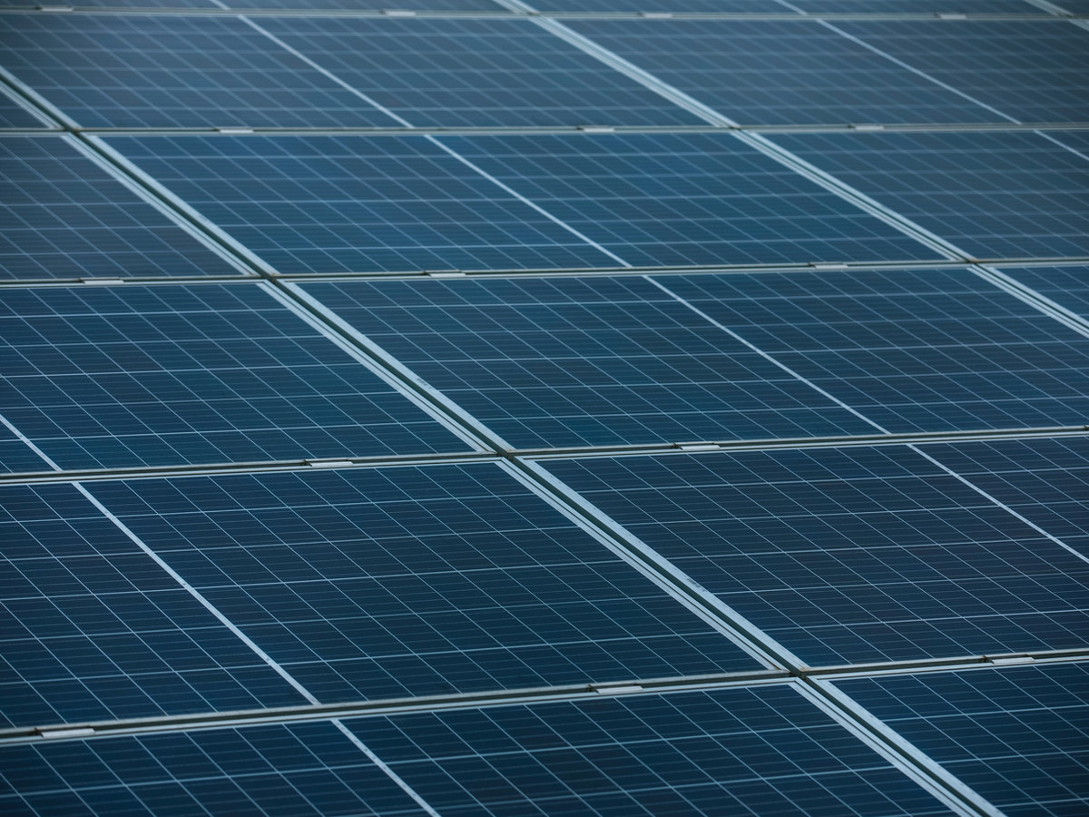 Photovoltaikmodule aus der Nähe