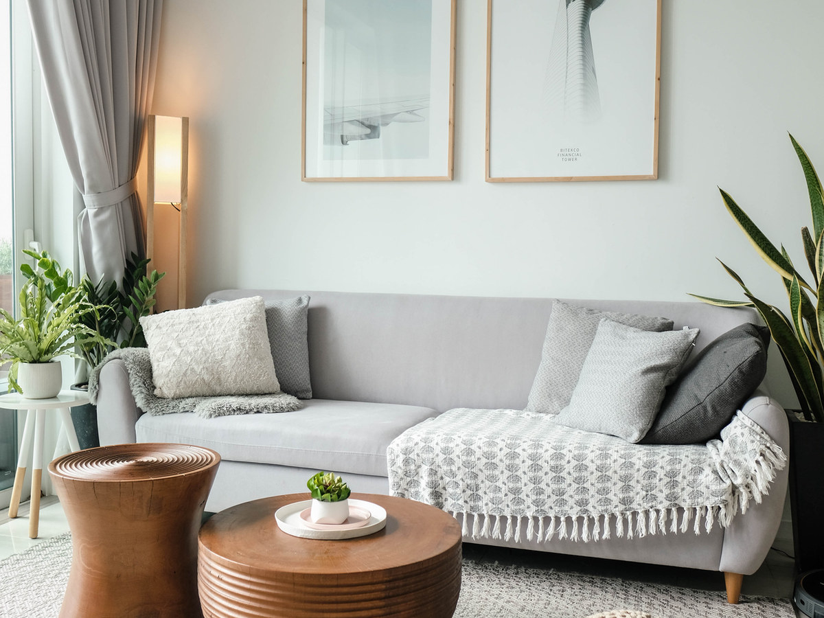 Helles, wohnliches Interieur